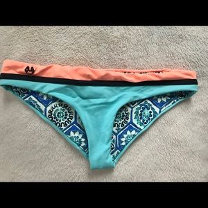 NWOT Maaji Paleturquoise Timbers Bikini Bottom